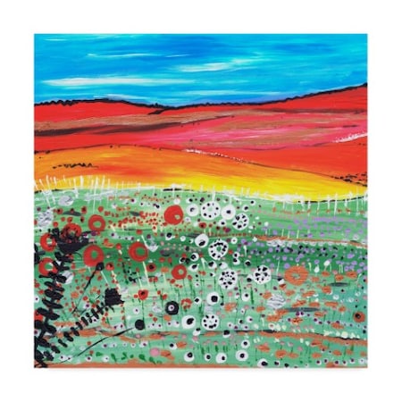 Caroline Duncan Art 'Strawberry Fields' Canvas Art,35x35